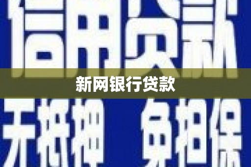 西夏新网银行贷款