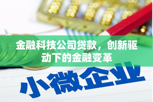 西夏金融科技公司贷款，创新驱动下的金融变革