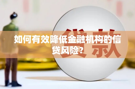 西夏如何有效降低金融机构的信贷风险？