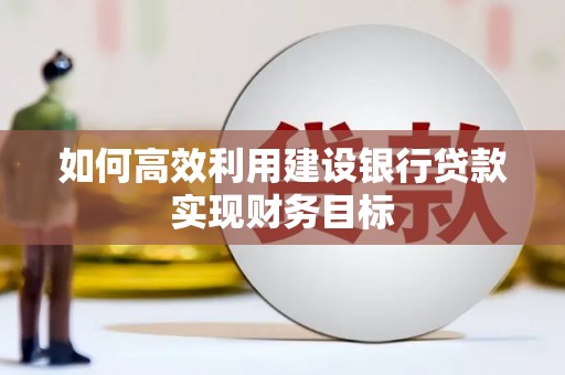 西夏如何高效利用建设银行贷款实现财务目标