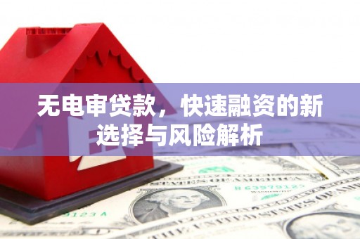 西夏无电审贷款，快速融资的新选择与风险解析