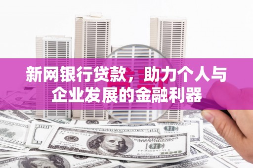 西夏新网银行贷款，助力个人与企业发展的金融利器