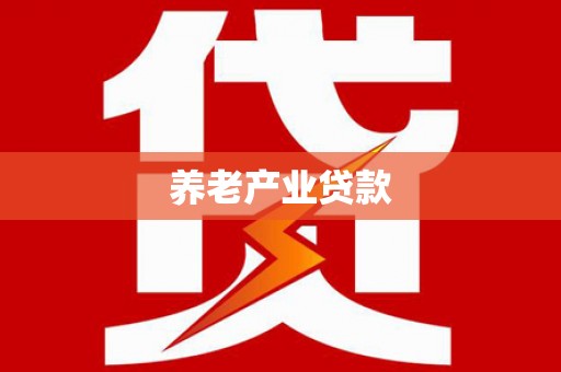 西夏养老产业贷款