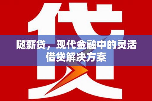 西夏随薪贷，现代金融中的灵活借贷解决方案