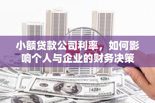 西夏小额贷款公司利率，如何影响个人与企业的财务决策