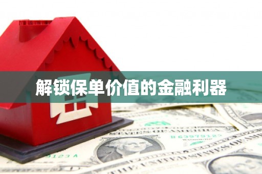 西夏解锁保单价值的金融利器