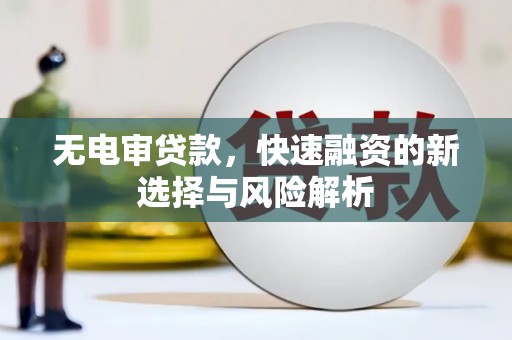 西夏无电审贷款，快速融资的新选择与风险解析