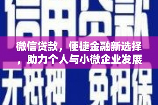 西夏微信贷款，便捷金融新选择，助力个人与小微企业发展
