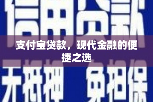西夏支付宝贷款，现代金融的便捷之选