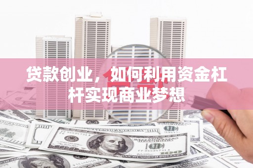 西夏贷款创业，如何利用资金杠杆实现商业梦想