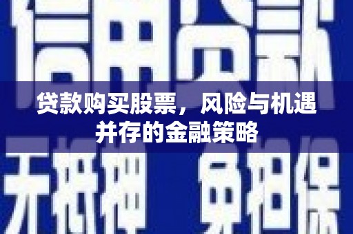 西夏贷款购买股票，风险与机遇并存的金融策略
