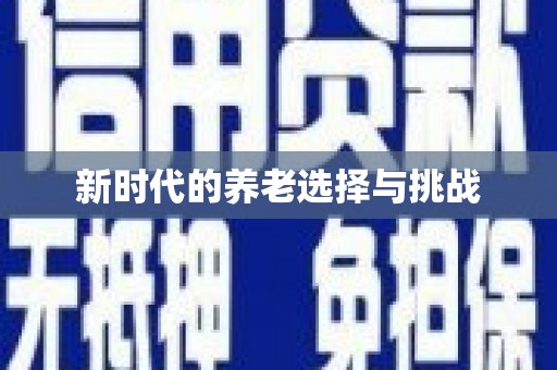 西夏新时代的养老选择与挑战