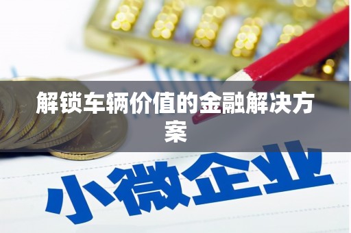 西夏解锁车辆价值的金融解决方案