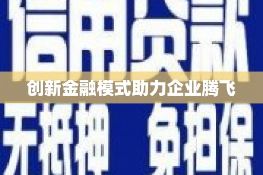 西夏创新金融模式助力企业腾飞
