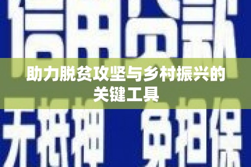 西夏助力脱贫攻坚与乡村振兴的关键工具