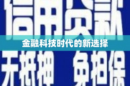 西夏金融科技时代的新选择